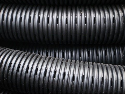 HDPE Corrugated-Slotted Pipe - for Drainage